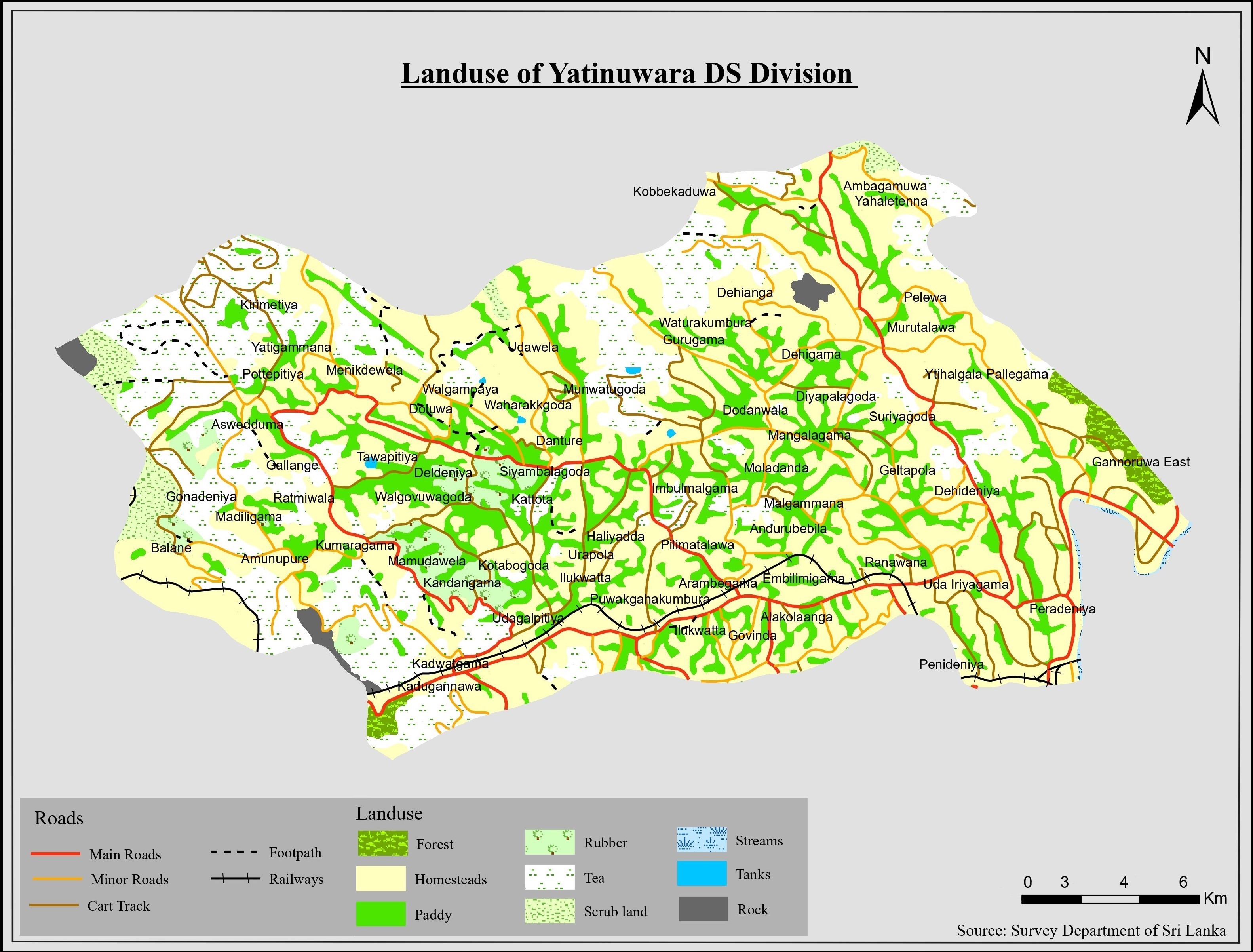 Landuse of Yatinuwara DS Division